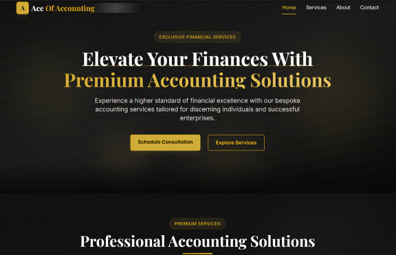 Ace of Accounting Website by crevanest