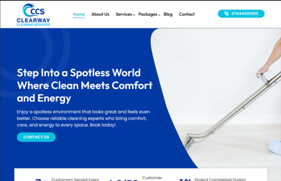 Clearway Cleaning Services Website by crevanest