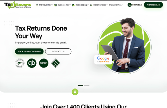 Tax Savers Website by crevanest